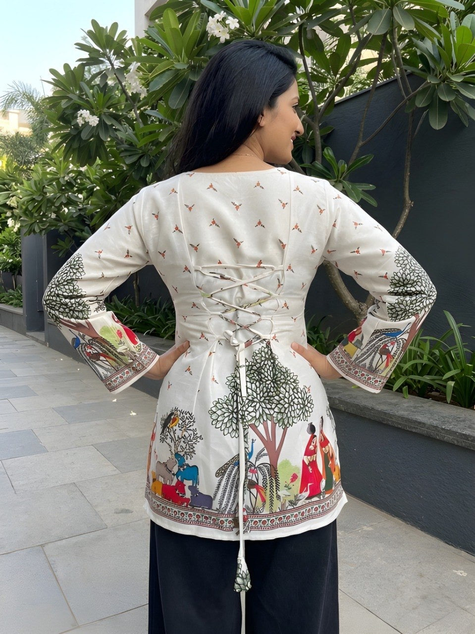 Kalamkari Printed Short Kurti