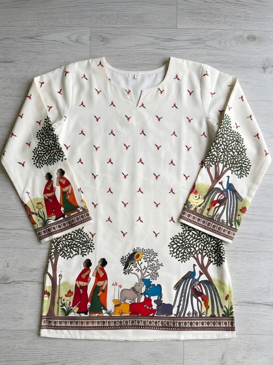 Kalamkari Printed Short Kurti